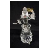 1083	SWARVOSKI CRYSTAL MASQUERADE FIGURINE & PLAQUE, 2000 COLUMBINE, APPROXIMATELY 7 IN H