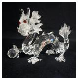 1084	SWARVOSKI CRYSTAL FABULOUS CREATURES FIGURINE, 1997 THE DRAGON