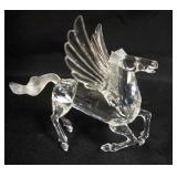 1085	SWARVOSKI CRYSTAL FABULOUS CREATURES FIGURINE, 1998 THE PEGASUS, APPROXIMATELY 7 IN X 5 IN H