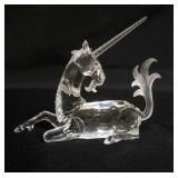 1086	SWARVOSKI CRYSTAL FABULOUS CREATURES FIGURINE, 1996 THE UNICORN, APPROXIMATELY 6 IN X 4 1/2 IN 