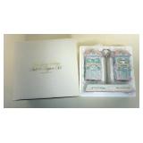 1097	LENOX VILLAGE COLLECTION, SALT AND PEPPER SET, BOXED, APPROXIMATELY 5 1/2 IN