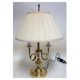 1108	BRASS BOUILLOTTE STYLE TABLE LAMP, APPROXIMATELY 25 IN H