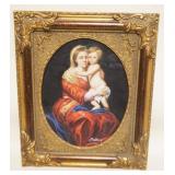1143	CONTEMPORARY OIL PAINTING ON CANVAS OF MOTHER & CHILD SIGNED FOLEANY, APPROXIMATELY 21 IN X 25 