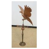 1151	LARGE EAGLE COPPER WEATHERVANE ON STAND, APPROXIMATELY 26 IN X 24 IN X 57 IN HIGH