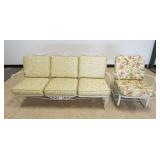 1214	FANCY IRON PATIO SETTEE & SPRING ROCKER