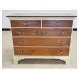 1219	CONTEMPORARY HITCHCOCK CHEST, 5 DRAWER, STENCILED & PAINT DECORATED, APPROXIMATELY 43 IN X 19 I