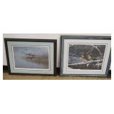 1286	2 DUCK LTD PRINTS FRAMED & MATTED SIGNED MARK ANDERSON 1699/4200 & RICHARD CLIFTON 347/4800, LA