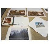 1293	LOT OF 5 UNFRAMED PRINTS INCLUDING CHARLES WYSOKI, STEPHEN LYMAN, TOM HIRATI, LARGEST APPROXIMA