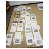 1294	LOT OF 21 ASSORTED DUCK STAMP PRINTS INCLUDING FEDERAL & STATE, SOME SIGNED, 1980-1990