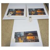 1295	HARLEY DAVIDSON HADLEY HOUSE LTD ED PRINTS, LOT OF 3 *KING OF THE ROAD* BY DAVE BARNHOUSE, EACH