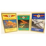 1321	3 WINGS OF TEXACO DIE CAST AIRPLANE BANKS IN BOXES