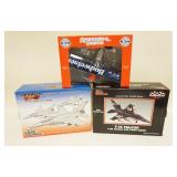 1324	LOT OF 3 BOXED AIRPLANE BANKS LOCKHEED, F-16 FALCON, BUDWEISER