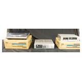 1333	ONKYO STEREO TX-36 RECEIVER, TA-2036 CASSETTE DECK, CP-1046 F TURNTABLE