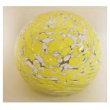 1019	LARGE BLOWN GLASS PAPERWIEGHT, APPROXIMATELY 5 IN HIGH