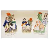 1041	GROUP OF 3 STAFFORDSHIRE FIGURINES, TALLEST APPROXIMATELY 8 IN HIGH