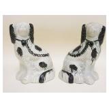 1042	PAIR OF STAFFORDSHIRE DOGS, APPROXIMATELY 10 IN HIGH