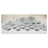 1046	BLUE DANUBE CHINA, 91 PIECE LOT