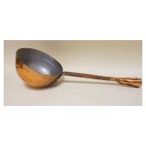 1055	LARGE ANTIQUE COPPER LADLE, APPROXIMATELY 20 IN LONG