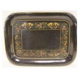 1088	ANTIQUE TOLE DECORATED TRAY, APPROXIMATELY 20 IN X 15 IN