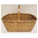 1105	ANTIQUE SPLINT WOVEN BASKET, APPROXIMATELY 18 1/2 IN X 13 IN X 14 IN HIGH
