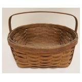 1107	SPLINT WOVEN GATHERING BASKET, APPROXIMATELY 16 N X 12 IN HIGH