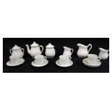1145	MINIATURE IRONSTONE TEASET, 15 PIECES