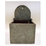 1148	ANTIQUE HANGING COUNTRY PINE STORAGE BOX, APPROXIMATELY 8 IN X 9 IN X 13 IN HIGH