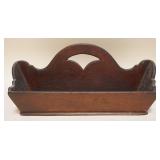 1149	ANTIQUE COUNTRY KNIFE BOX W/BONE HANDLE KNIVES, APPROXIMATELY 15 IN X 8 IN X 7 IN HIGH