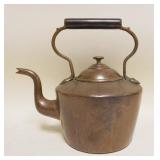 1168	ANTIQUE COPPER TEAPOT W/DOVETAILED BOTTOM, APPROXIMATELY 12 IN HIGH