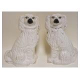 1203	LARGE PAIR OF STAFFORDSHIRE DOGS, APPROXIMATELY 15 IN HIGH