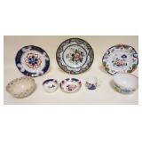 1220	LOT OF ASSORTED STAFFORDSHIRE BOWLS & GAUDY PLATES, LARGEST PLATE APPROXIMATELY 11 IN