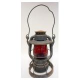 1230	RAILROAD LANTERN DEITZ, RED GLOBE