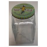1231A	PLANTERS PEANUT JAR WITH TIN LID, APPROXIMATELY 5 IN X 7 X 9 IN