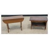 1283	2 COUNTRY PINE BENCHES, TALLEST APPROXIMATELY 26 IN X 12 IN X 19 IN HIGH