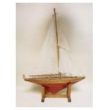 1314	POND BOAT ON STAND, APPROXIMATELY 31 IN X 42 IN HIGH