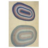 1321	2 OVAL HOOK RUGS, APPROXIMATELY 4 FT 1 IN X 6 FT