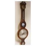 1325	ANTIQUE BAROMETER W/BULLSEYE MIRROR, INDICATING NEEDLE MISSING FROM TOP, APPROXIMATELY 10 IN X 