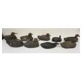 1329	LOT ANTIQUE CORK AND WOOD DUCK DECOYS