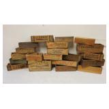 1231D	LARGE LOT OF ASSORTED WOOD CHEESE BOXES