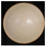 1010	ASIAN THIN POTTERY BOWL W/RAISED FLORAL DECORATIONS, APPROXIMATELY 9 IN X 2 1/2 IN HIGH