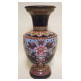 1028	LARGE CLOISONNE VASE, APPROXIMATELY 18 IN