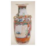1030	SMALL ROSE CANTON VASE, APPROXIMATELY 6 1/4 IN HIGH