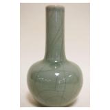 1031	CELADON VASE, APPROXIMATELY 9 IN HIGH