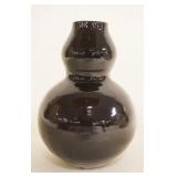 1035	ASIAN BROWN GLAZED DOUBLE GOURD SHAPED VASE, APPROXIMATELY 7 1/2 IN HIGH