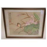 1099	JAPANESE WOOD  BLOCK PRINT APPROXIMATELY 19 IN X 15 IN OVERALL