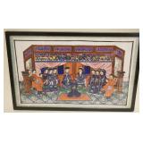 1109	CHINESE WATERCOLOR ON RICE PAPER, APROXIMATELY 14 IN X 9 1/2 IN OVERALL