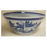 1137	CHINESE CANTON PORCELAIN LARGE BOWL, APPROXIMATELY 15 1/2 IN X 7 IN H