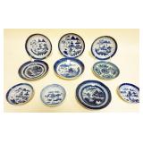1141	CHINESE CANTON PORCELAIN GROUP OF 10 PIECE ASSORTED ITEMS,  LARGEST APPROXIMATELY 6 1/2 IN