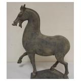 1161	CHINESE TERRACOTTA HORSE, TAIL MISSING,  APPROXIMATELY 16 IN H
