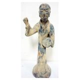 1176	CHINESE TERRACOTTA FIGURE OF MUSICIAN, APPROXIMATEY 16 IN H